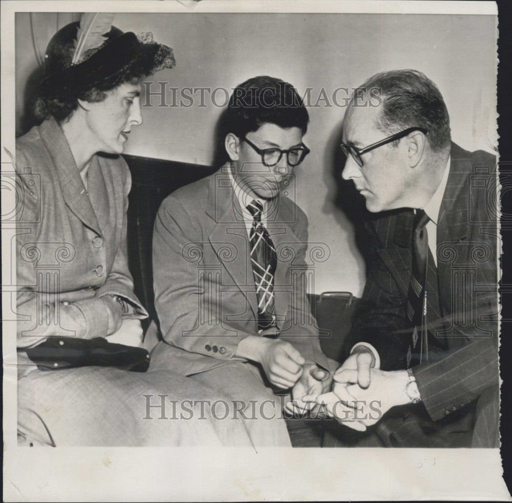 1952 Press Photo Junior High Student John Server Charged with Classmate&#39;s Murder - Historic Images