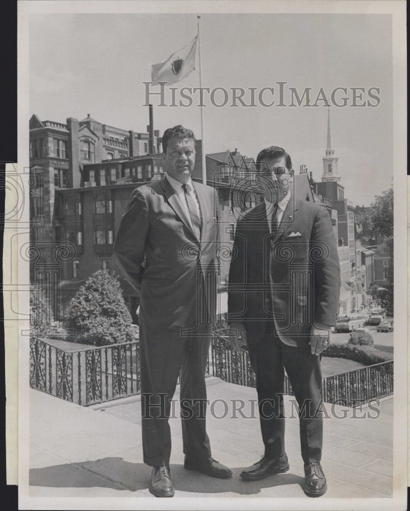 1966 Press Photo Rep. James G. Mullen, Rep. Joseph C. Dicarlo, Massachusetts - Historic Images