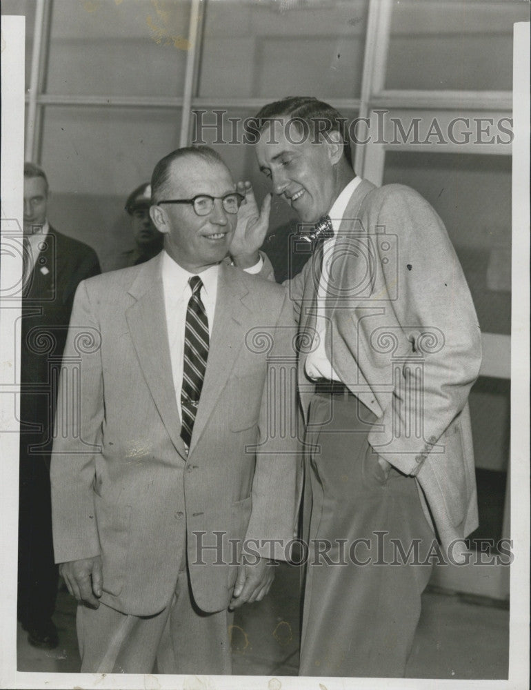 1954 Press Photo Maine&#39;s Governor Edmund Muskie &amp; Rep Robert Murphy - Historic Images