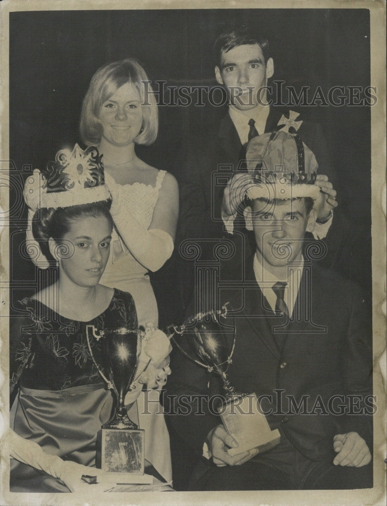 1967 Press Photo Maureen Sasso, George Donahue, Maureen McGinn, Richard Kelly - Historic Images