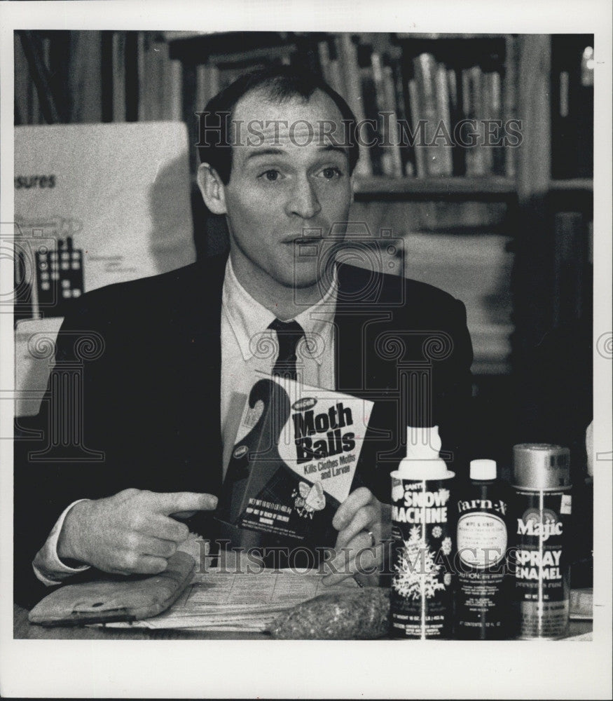 1991 Press Photo Rob Sargent, Toxics Program Advocate - Historic Images