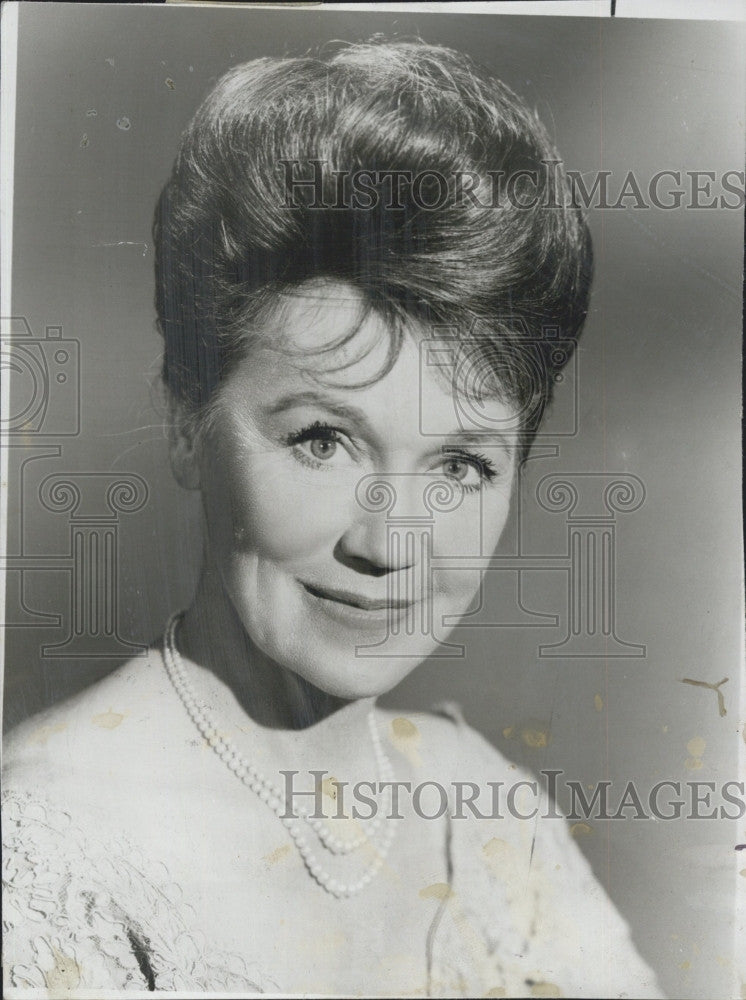 1966 Press Photo Actress Jeanette Nolan on &quot;The Richard Boone Show&quot; - Historic Images