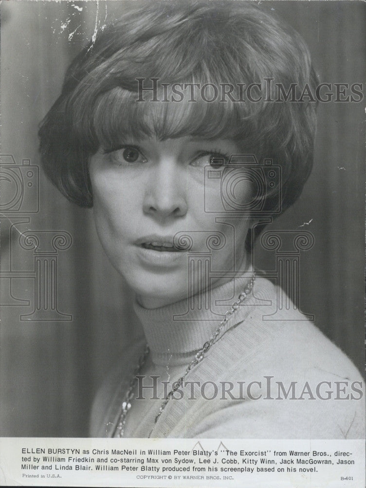 1974 Press Photo &quot;The Excorist &quot; starring Ellen Burstyn - Historic Images