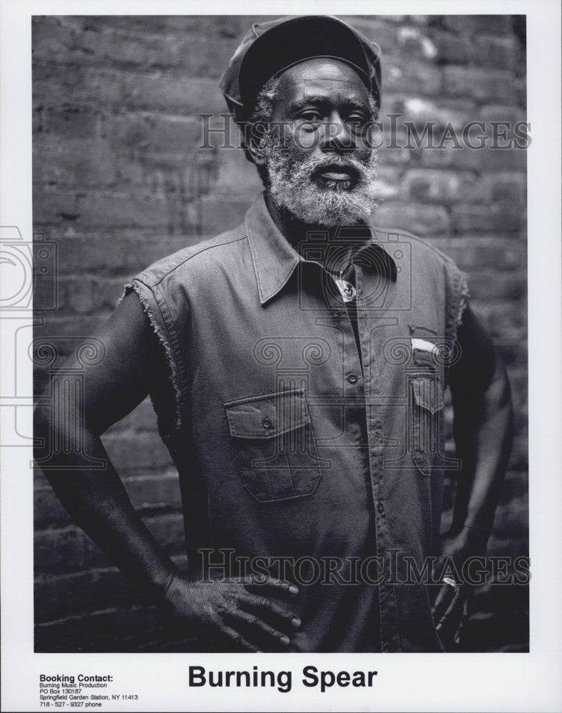 Press Photo Musician Burning Spear - Historic Images