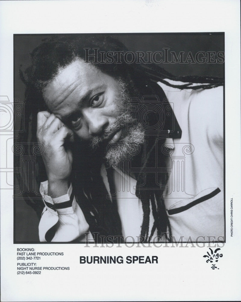 1997 Press Photo Musician Burning Spear - Historic Images