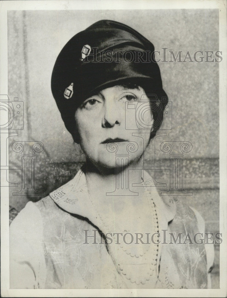 1934 Press Photo Actress Gladys Wallis Wife Magnate Samuel Insull - Historic Images