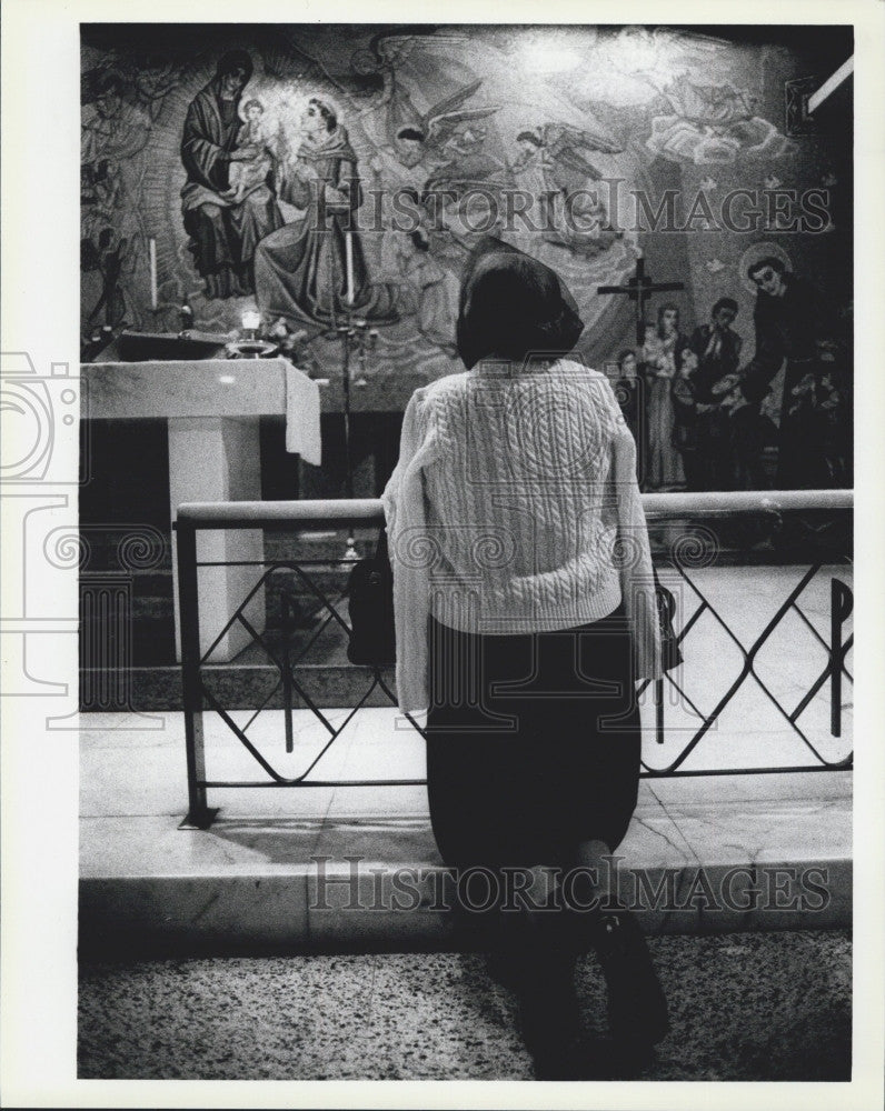 1983 Press Photo  St Anthony&#39;s Mass for death of Cardinal Medeiros in Mass. - Historic Images