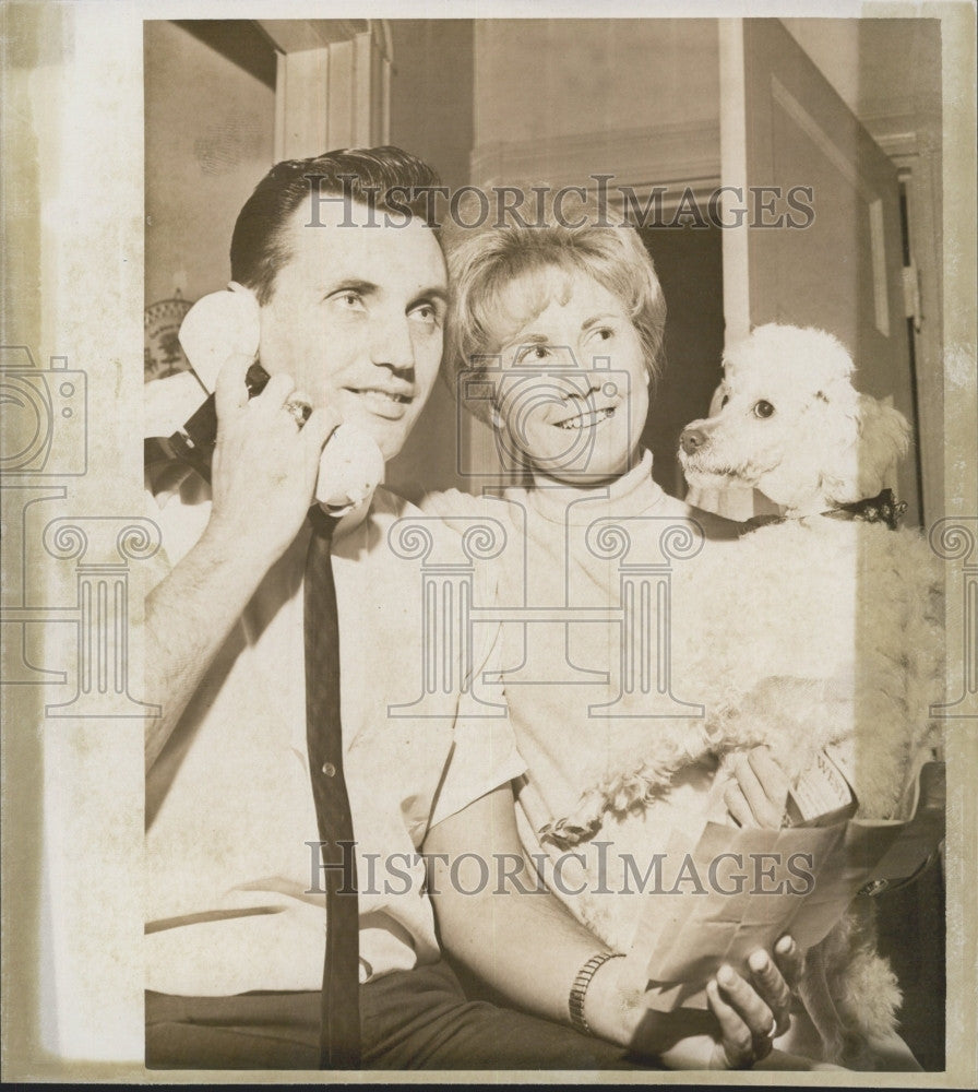 1965 Press Photo Ward 7 committeeman Frederick E Irons &amp; wife - Historic Images