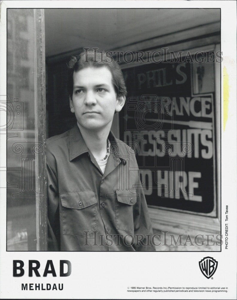 1995 Press Photo Singer Songwriter Brad Mehldau - Historic Images