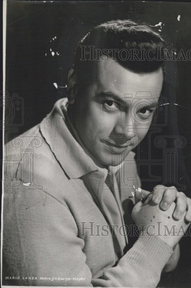 1952 Press Photo Singer Mario Lanza &quot;Because You&#39;re Mine&quot; - Historic Images