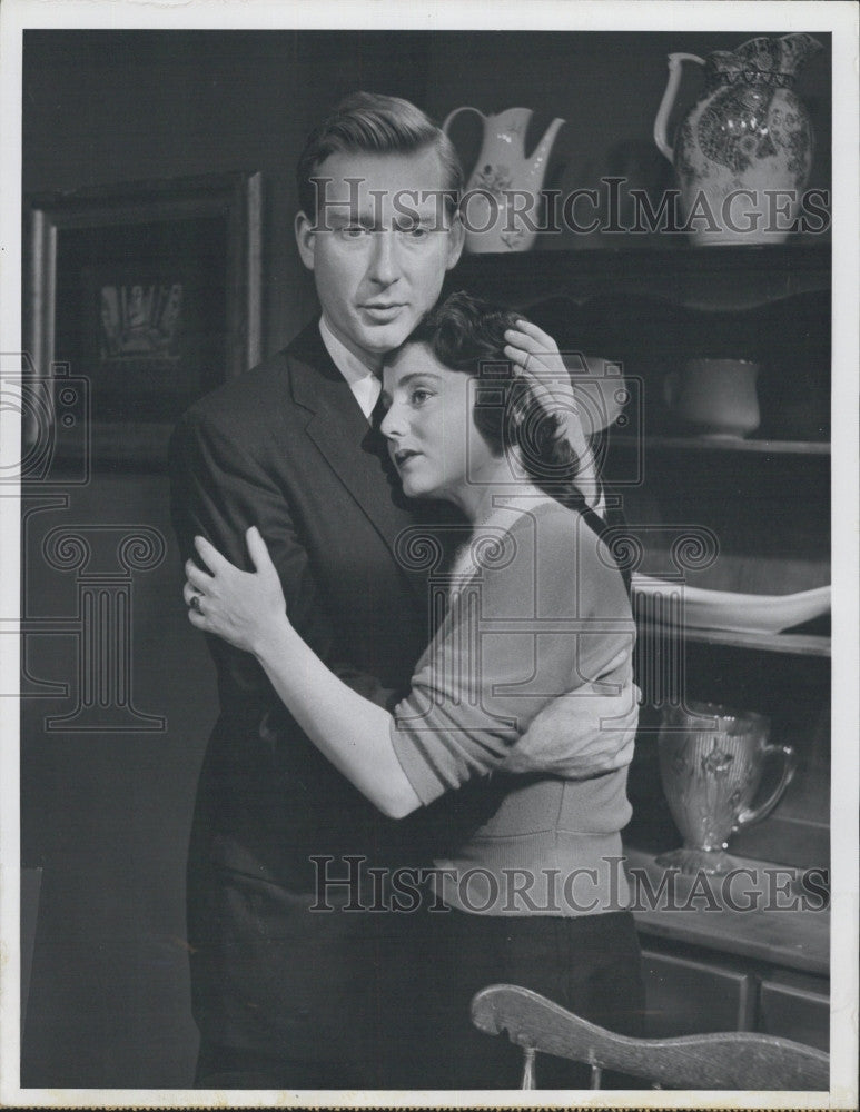 1955 Press Photo NBC TV Movie&quot;Date with Life&quot; Billy Redfield Dolores Sutton - Historic Images