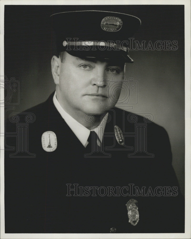 1959 Press Photo Boston Fire Dept, Lt Leo Reardon - Historic Images