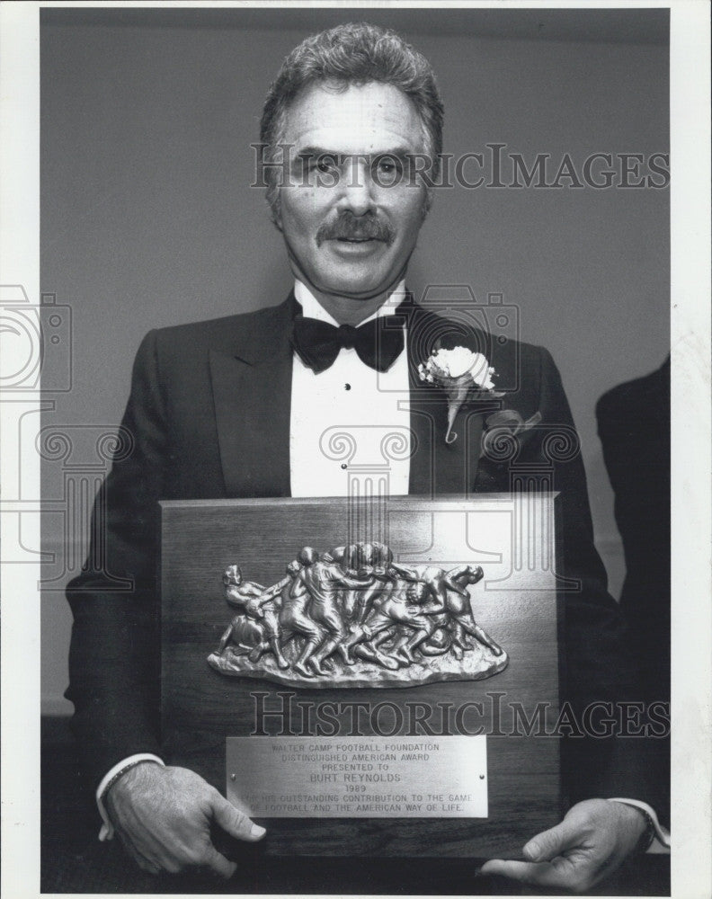 1993 Press Photo Burt Reynolds  1989 Walter Camp Distinguished American Award - Historic Images