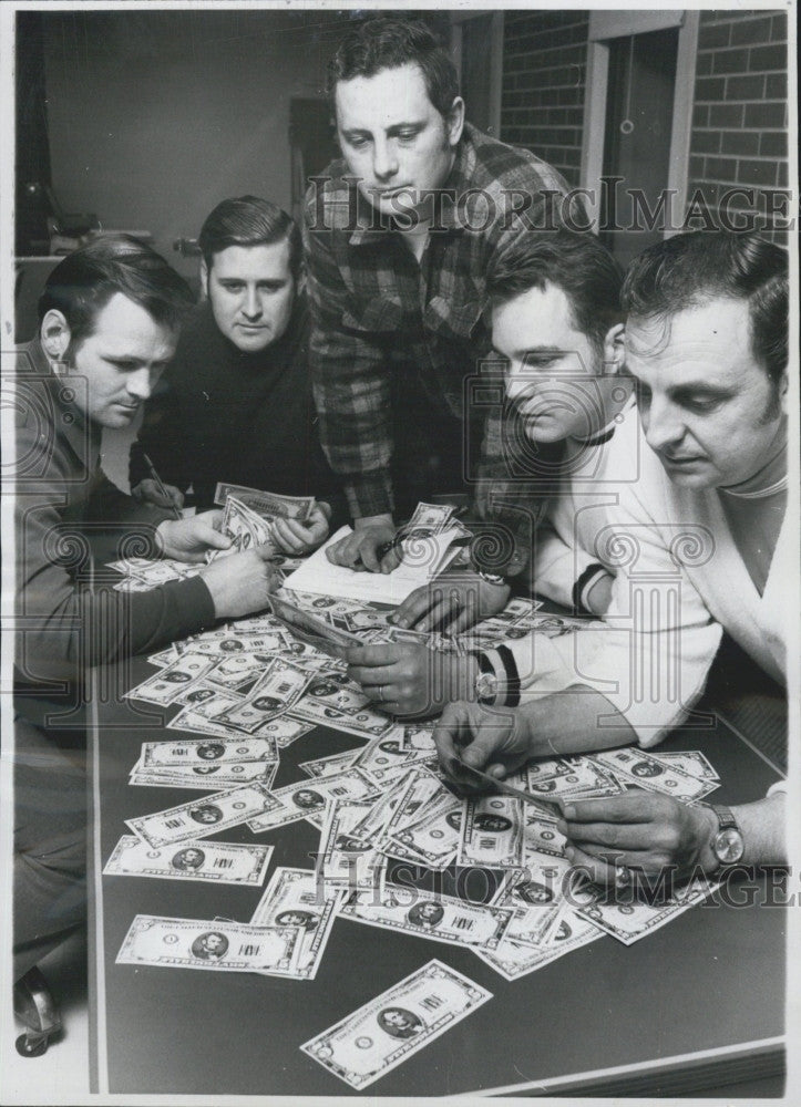 1971 Press Photo Det. J Reardon,T Slattery,J Bukout,S Smith,W Reardon. boguscash - Historic Images