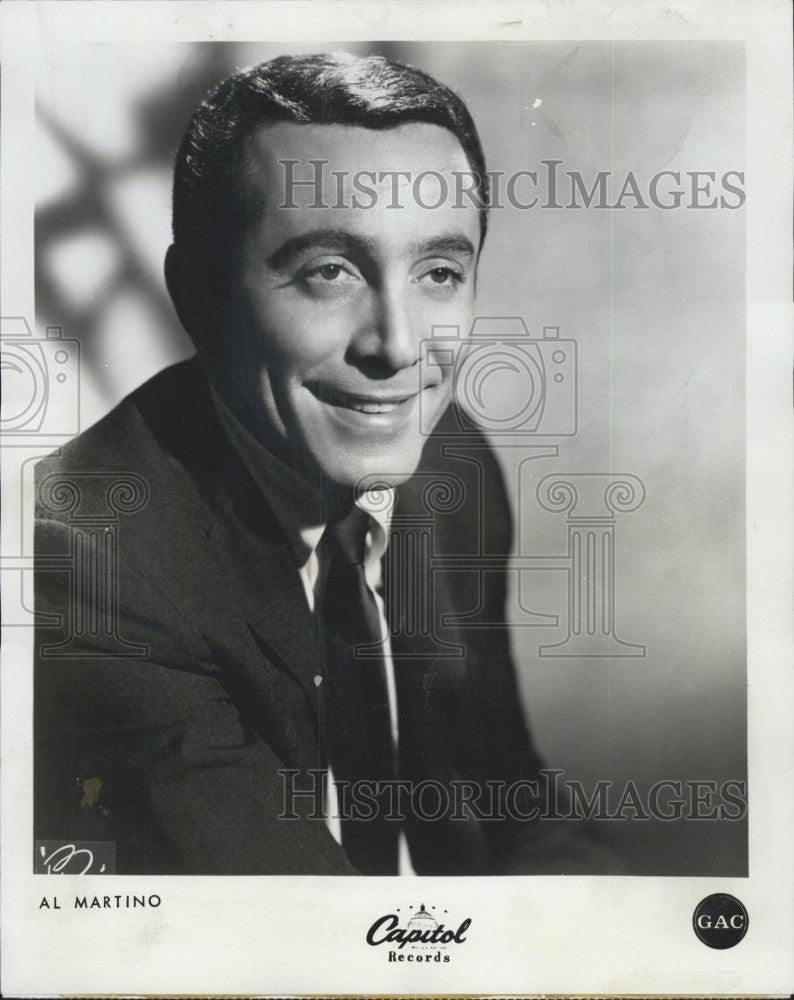 1968 Press Photo Al Martino Joins &quot;Calvalcade Of Stars&quot; - Historic Images