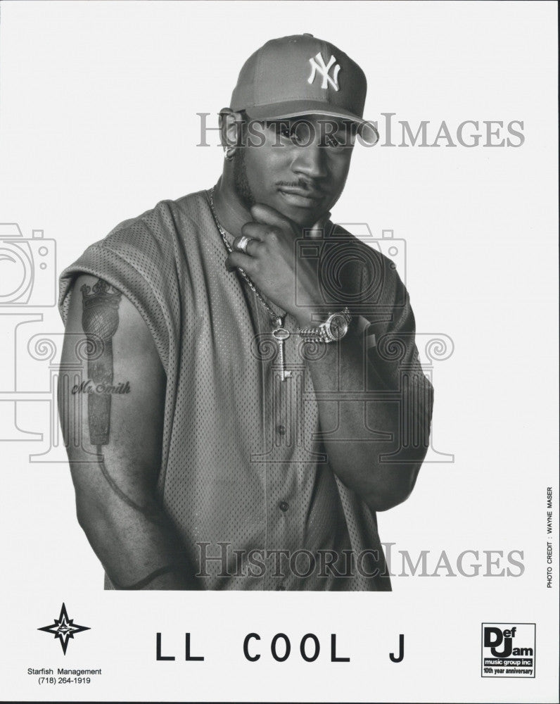 Musician LL Cool J on Def Jam music 1998 Vintage Press Photo Print