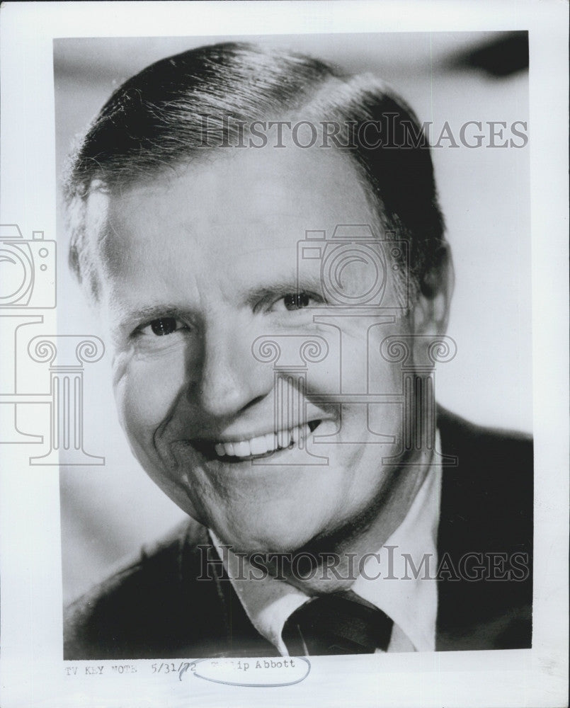 1972 Press Photo Actor Philip Abbott - Historic Images