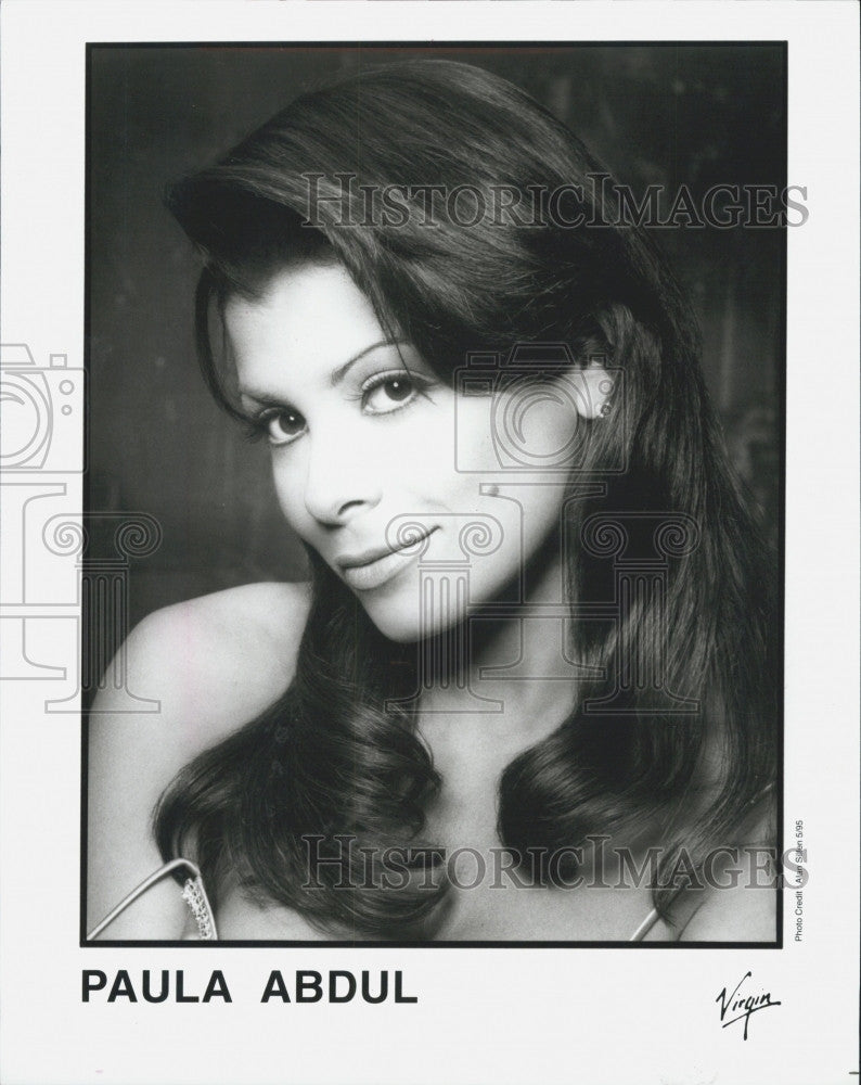 1995 Press Photo Singer Paula Abdul Virgin Records - Historic Images