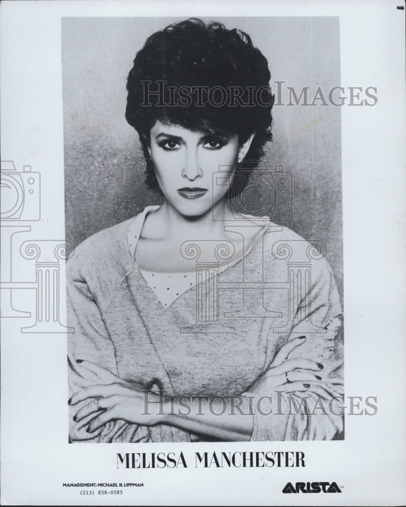 Press Photo Singer  Melissa Manchester on Arista label - Historic Images