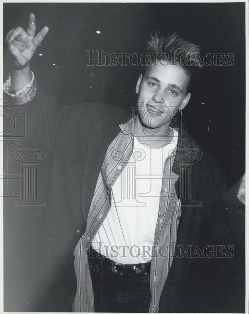 1990 Press Photo Actor Corey Haim, Star Of &quot;License To Drive&quot; &quot;The Lost Boys&quot; - Historic Images