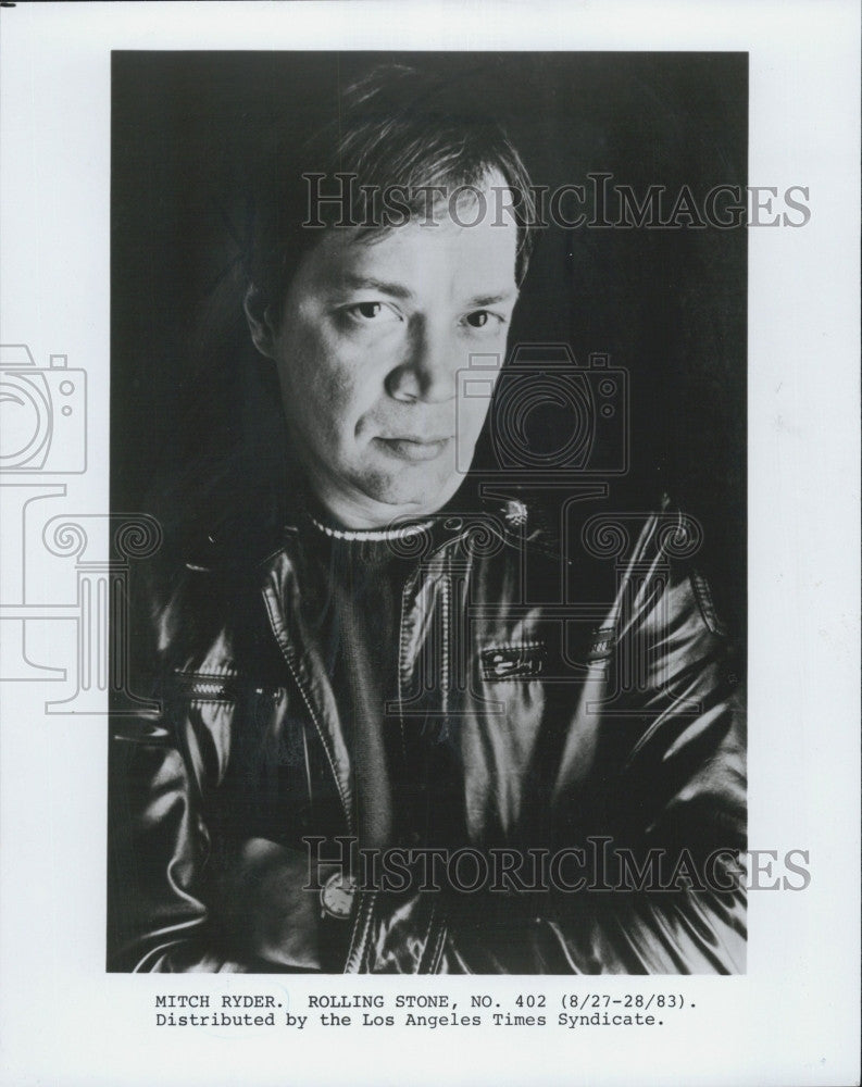 1983 Press Photo Mitch Ryder of the Rolling Stones - Historic Images