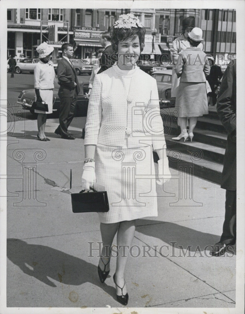 1987 Press Photo Janet Chute, owner of Chute Modeling Agency - Historic Images