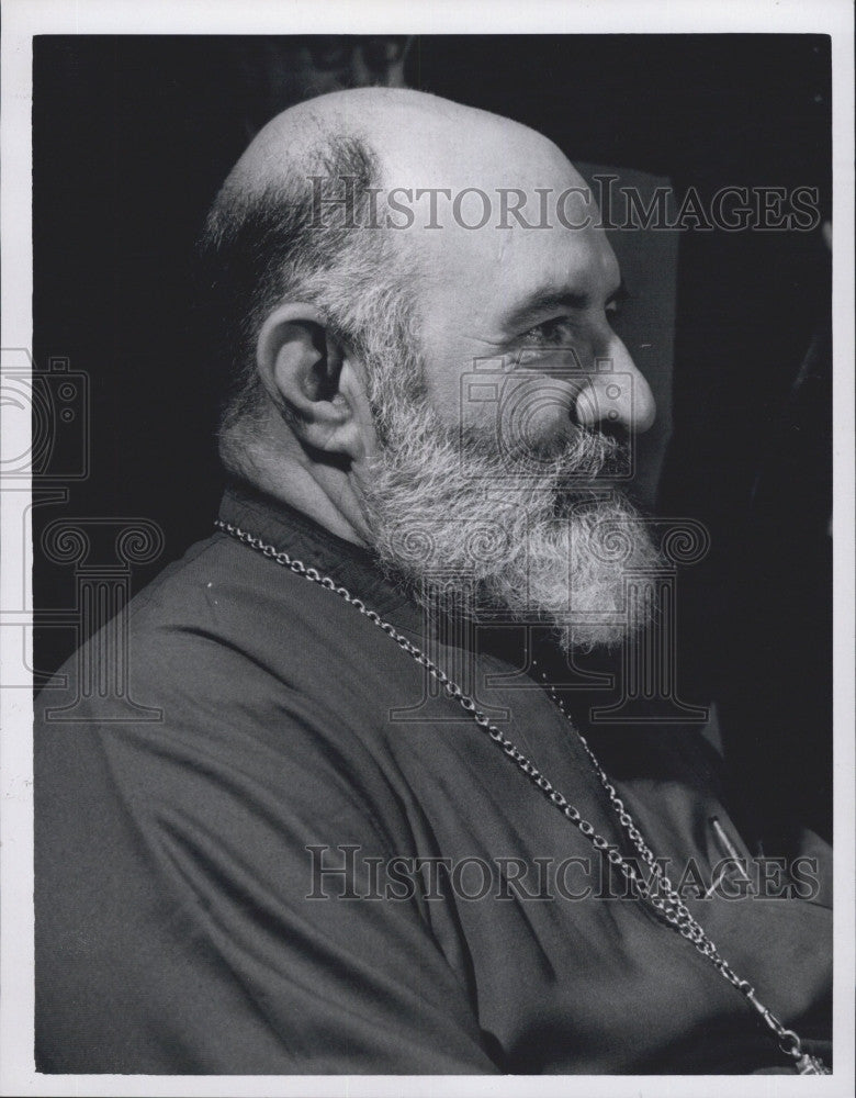 1967 Press Photo Archbishop George Hakim at fund raiser - Historic Images