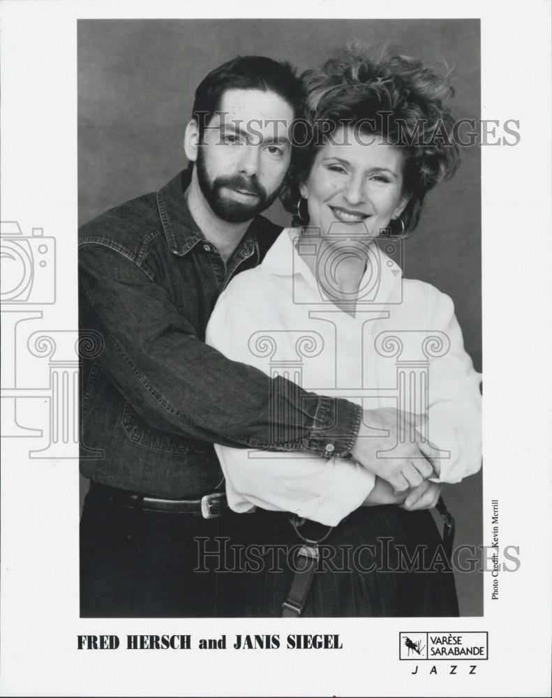 1995 Press Photo Fred Hersch and Janis Siegel musicians - Historic Images