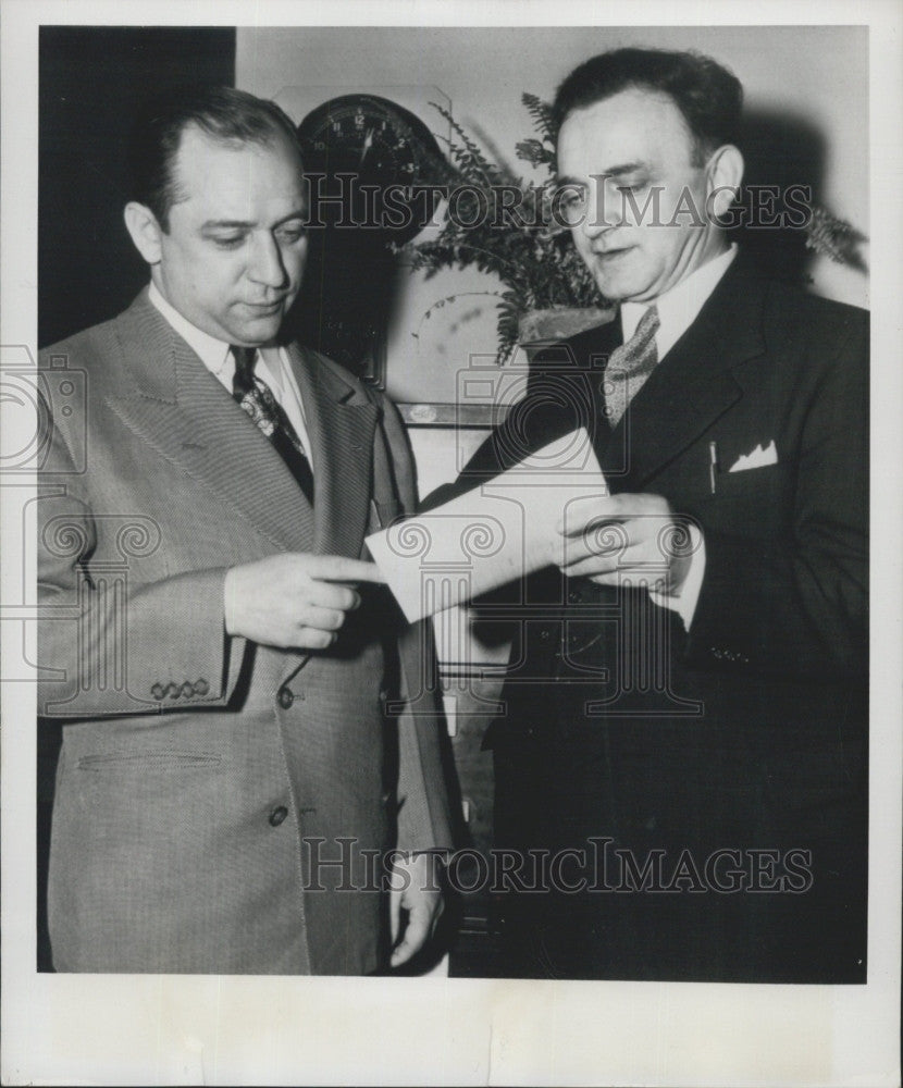 1950 Press Photo  Matthew Cvetic &amp; George Dietze,former undercover FBI agents - Historic Images