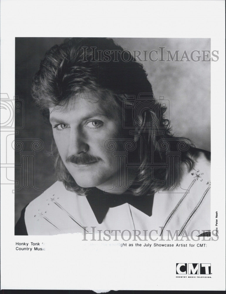 Press Photo Country music star, Joe Diffie on CMT - Historic Images