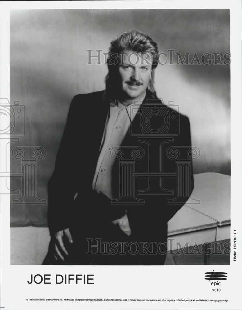 Press Photo Country music star, Joe Diffie on Epic label - Historic Images