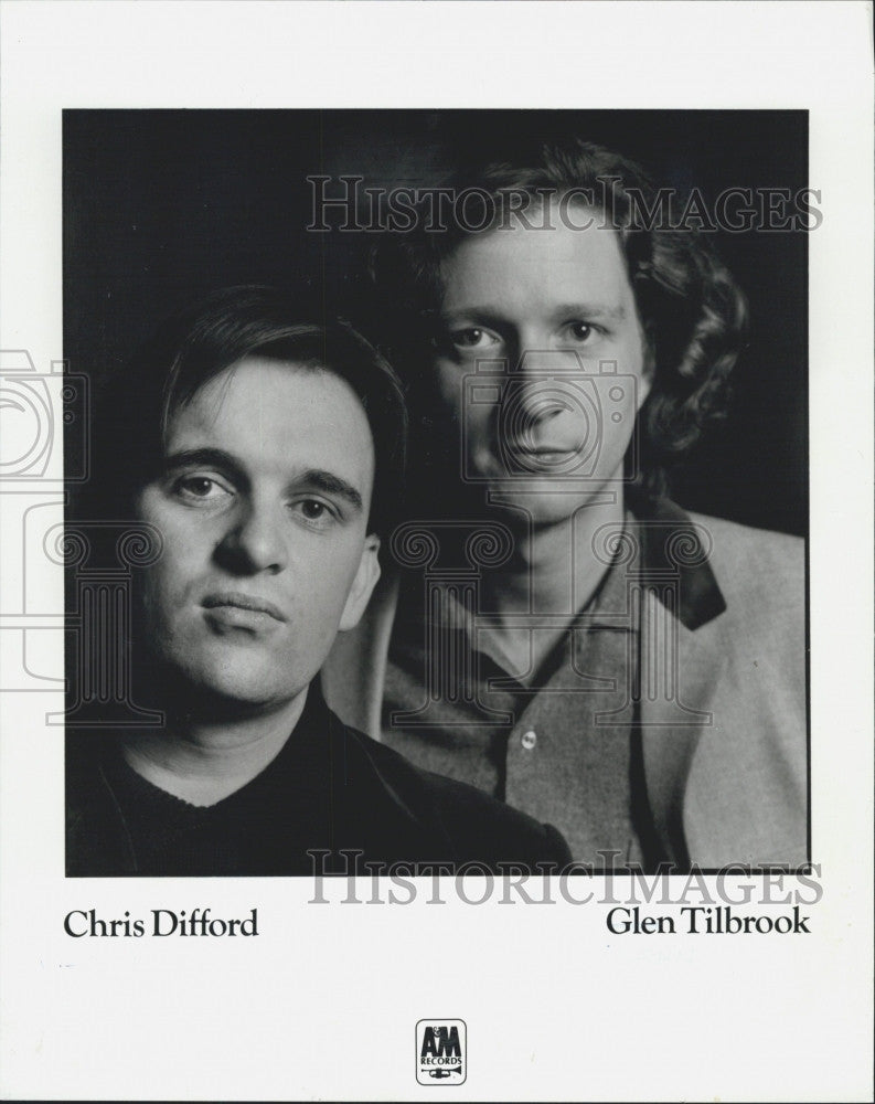 Press Photo Musicians Chris Difford &amp; Glen Tilbrook - Historic Images