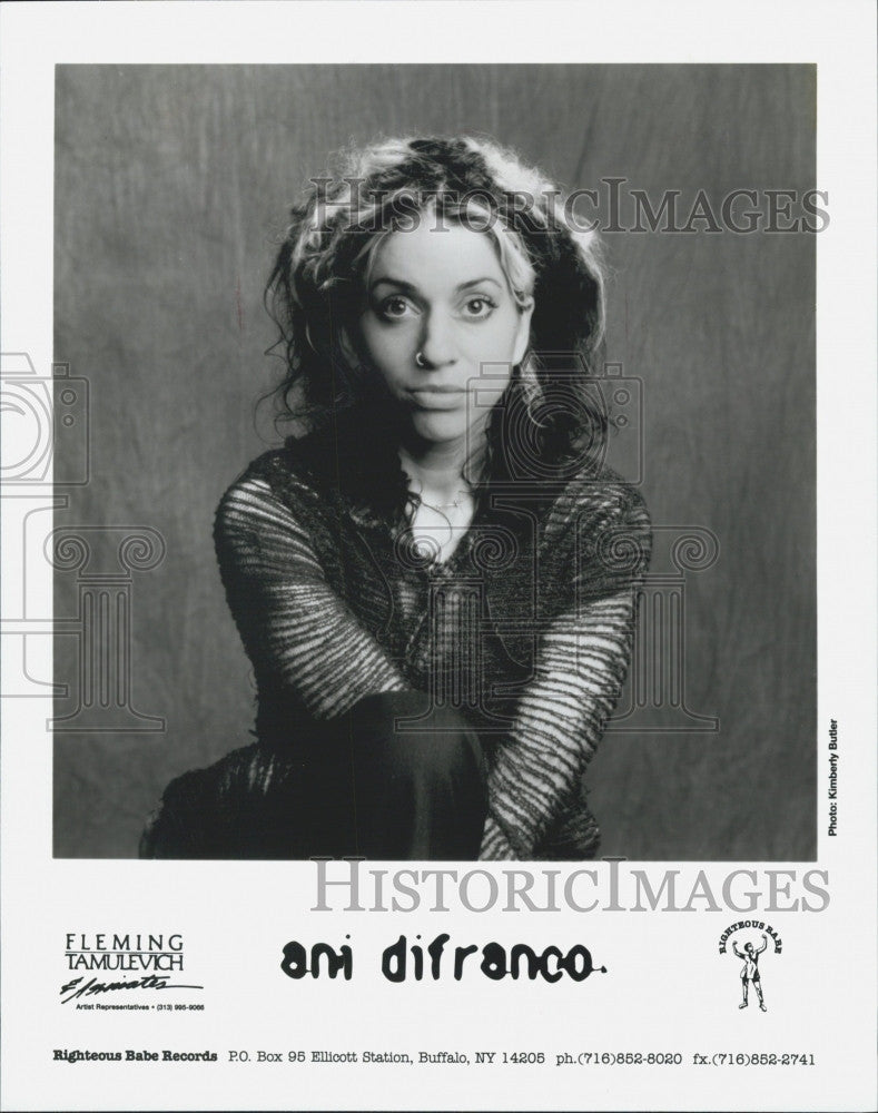 Musician Ani Difranco on Righteous Babe records 2000 Vintage Press ...