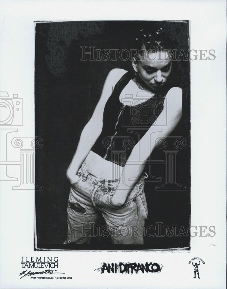 1996 Press Photo Musician, Ani Difranco on Righteous Babe records - Historic Images