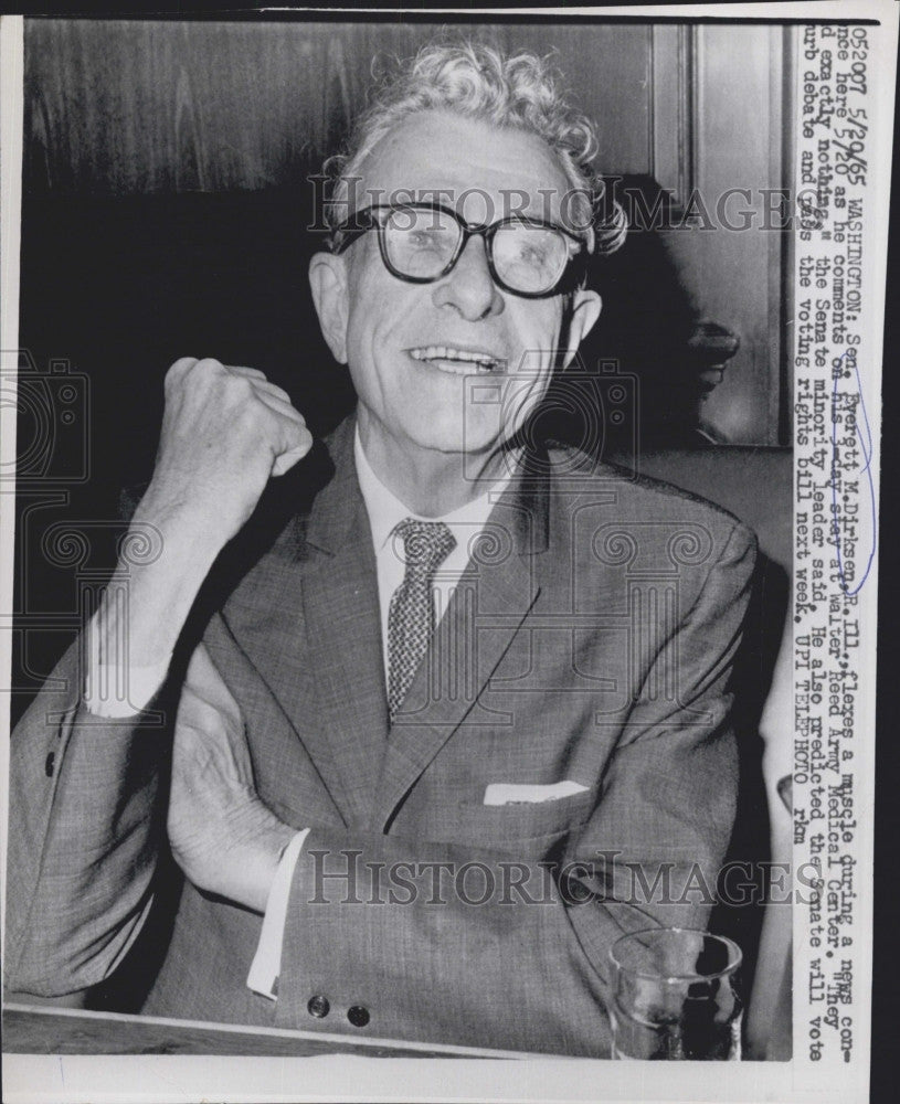 1965 Press Photo Senator Everett Dirksen of Ill. - Historic Images