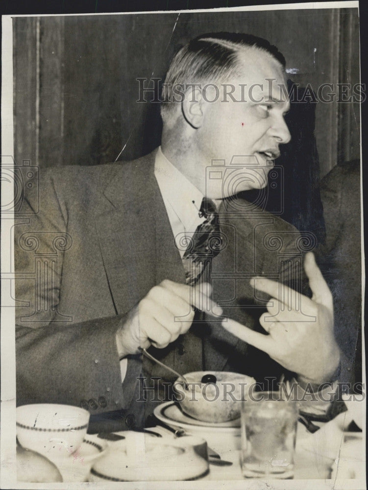 1940 Press Photo Representtive Martin Dies of Texas - Historic Images