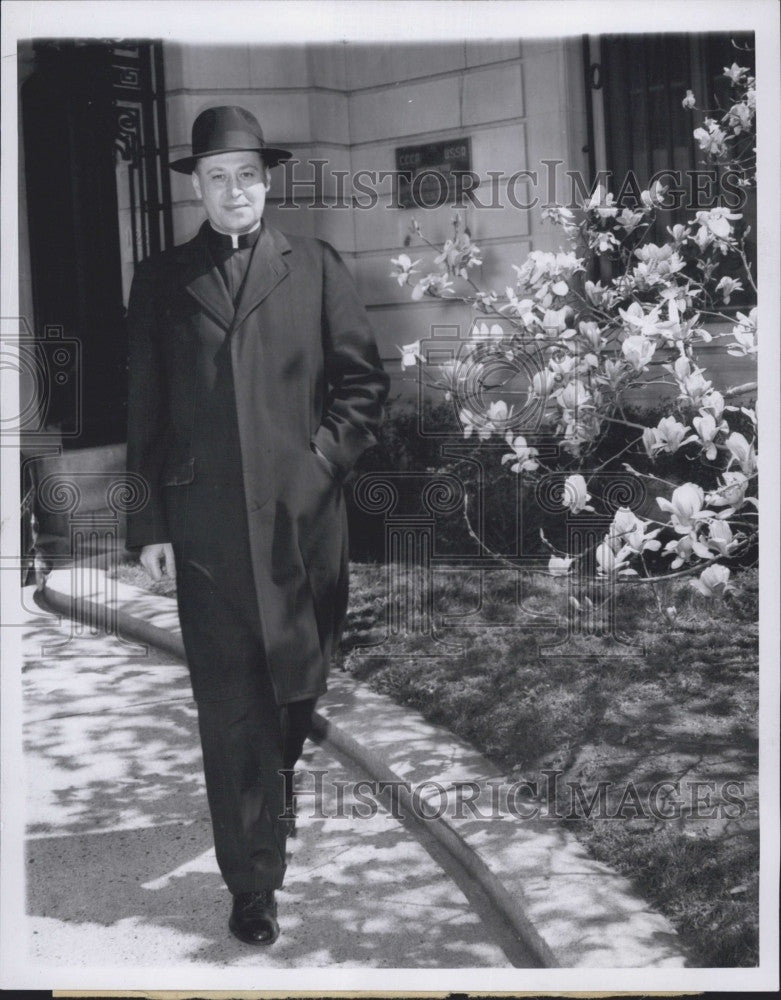 1955 Press Photo Reverend Louis F. Dion of Worchester, NY - Historic Images