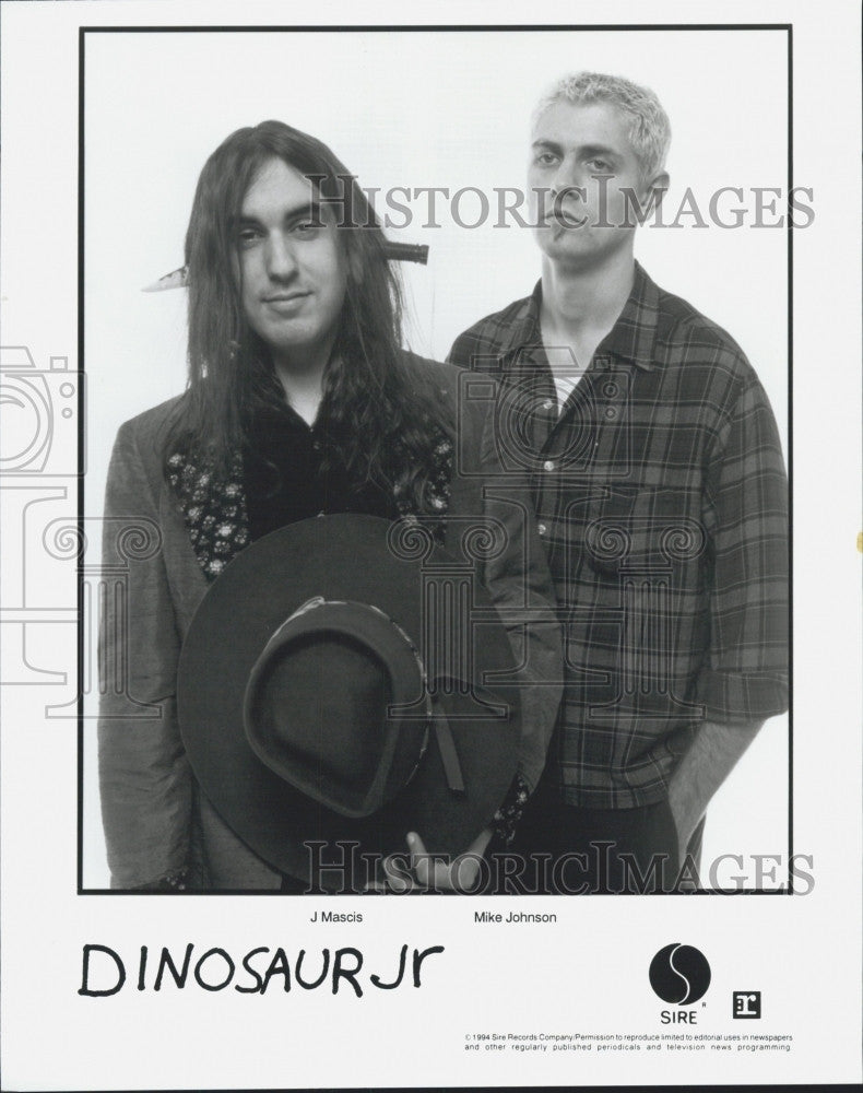 1994 Press Photo Band &quot;Dinosaurs Jr&quot;  J Mascis, Mike Johnson - Historic Images