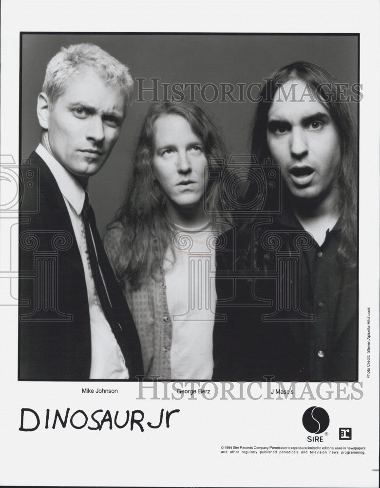 1994 Press Photo Band &quot;Dinosaurs Jr&quot;  J Mascis, Mike Johnson, Murph - Historic Images