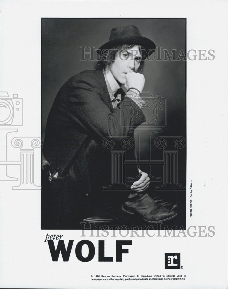 1996 Press Photo Peter Wolf n American rhythm and blues, soul and rock and roll. - Historic Images