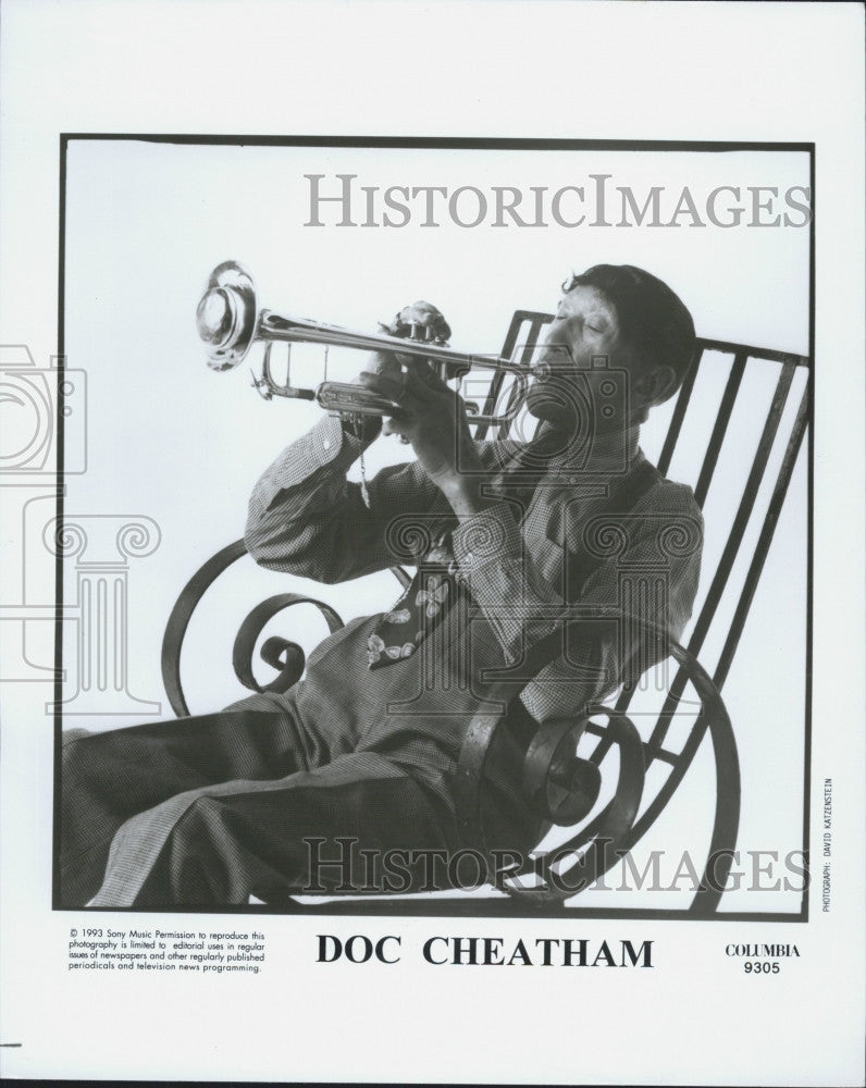 1993 Press Photo Jazz Trumpeter Doc Cheatham - Historic Images