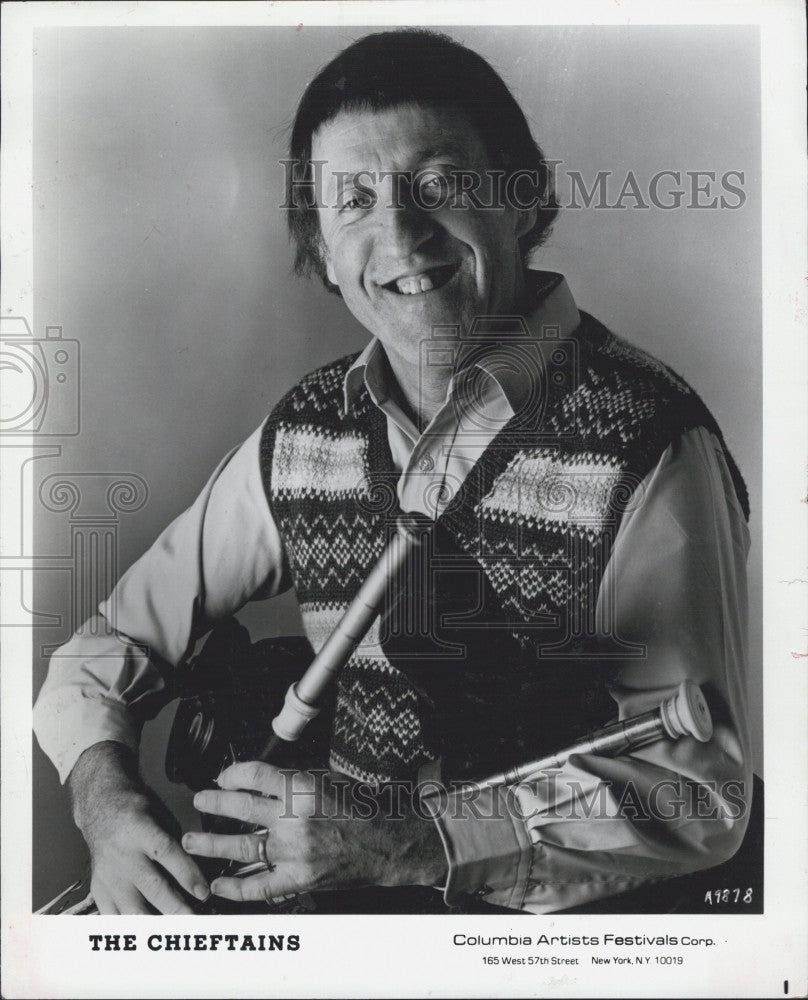 Press Photo Musician Paddy Maloney of Traditional Irish Band &quot;The Chieftains&quot; - Historic Images