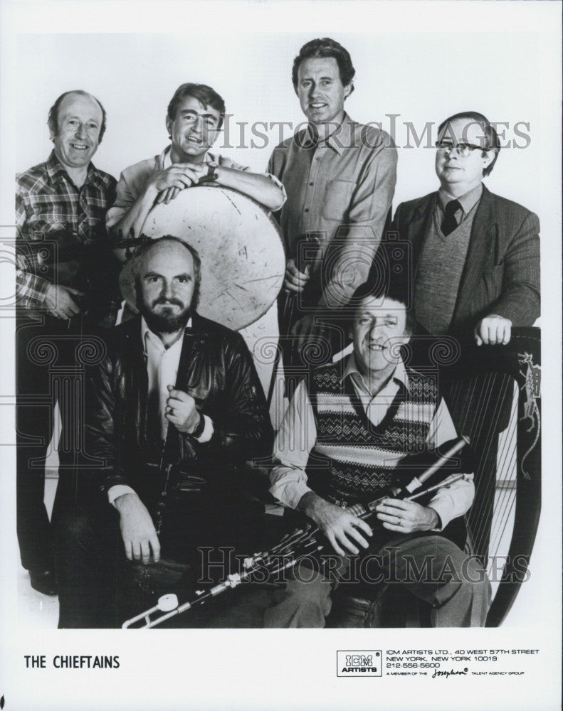 Press Photo Traditional Irish Band &quot;The Chieftains&quot; - Historic Images