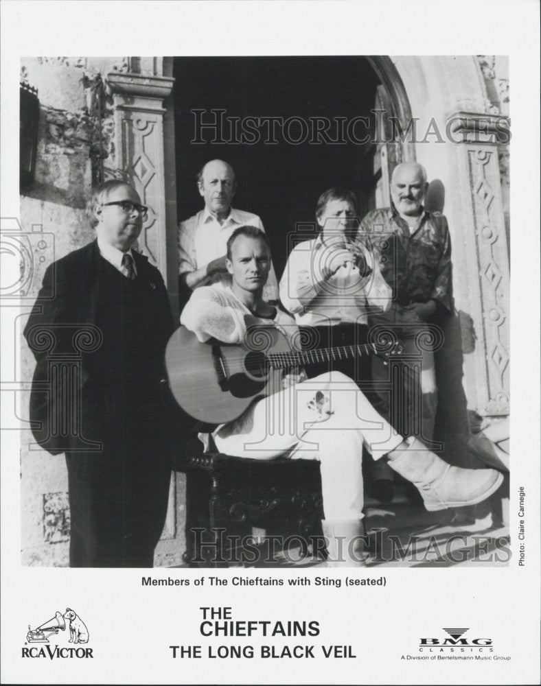 Press Photo The Chieftains and Sting - Historic Images