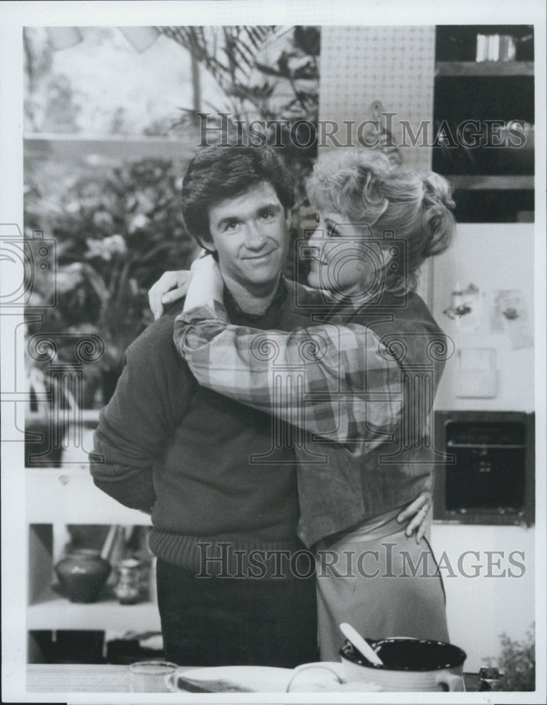 1985 Press Photo Alan Thicke, Joanna Kerns &quot;Growing Pains&quot; - Historic Images