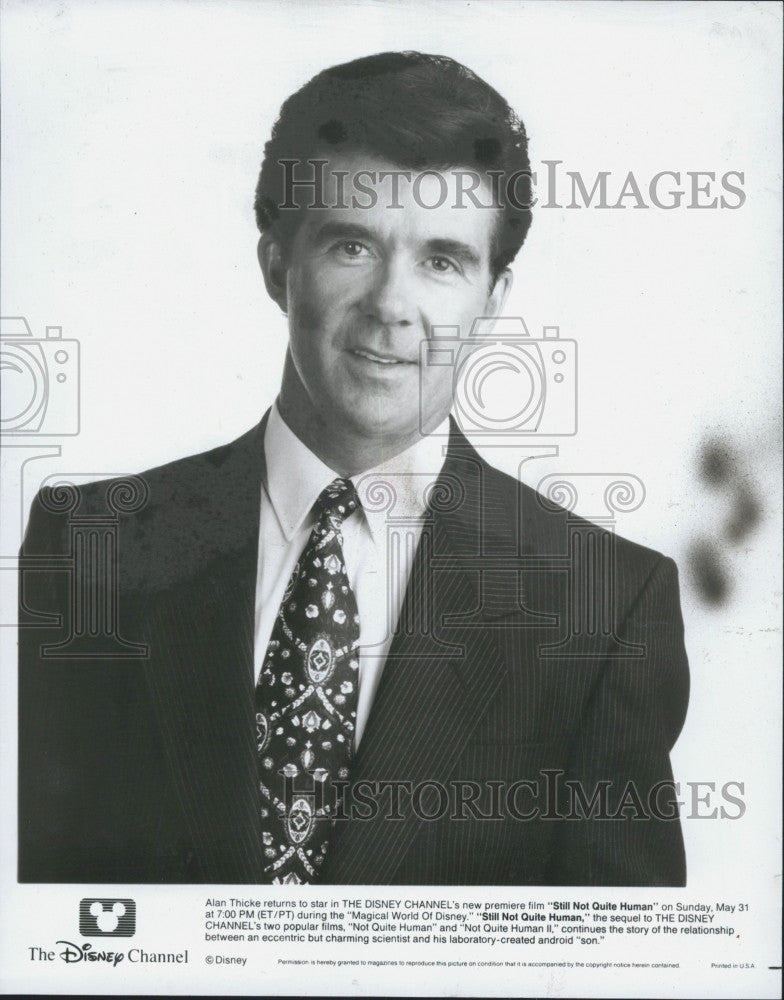 1993 Press Photo Alan Thicke &quot;Still Not Quite Human&quot; - Historic Images