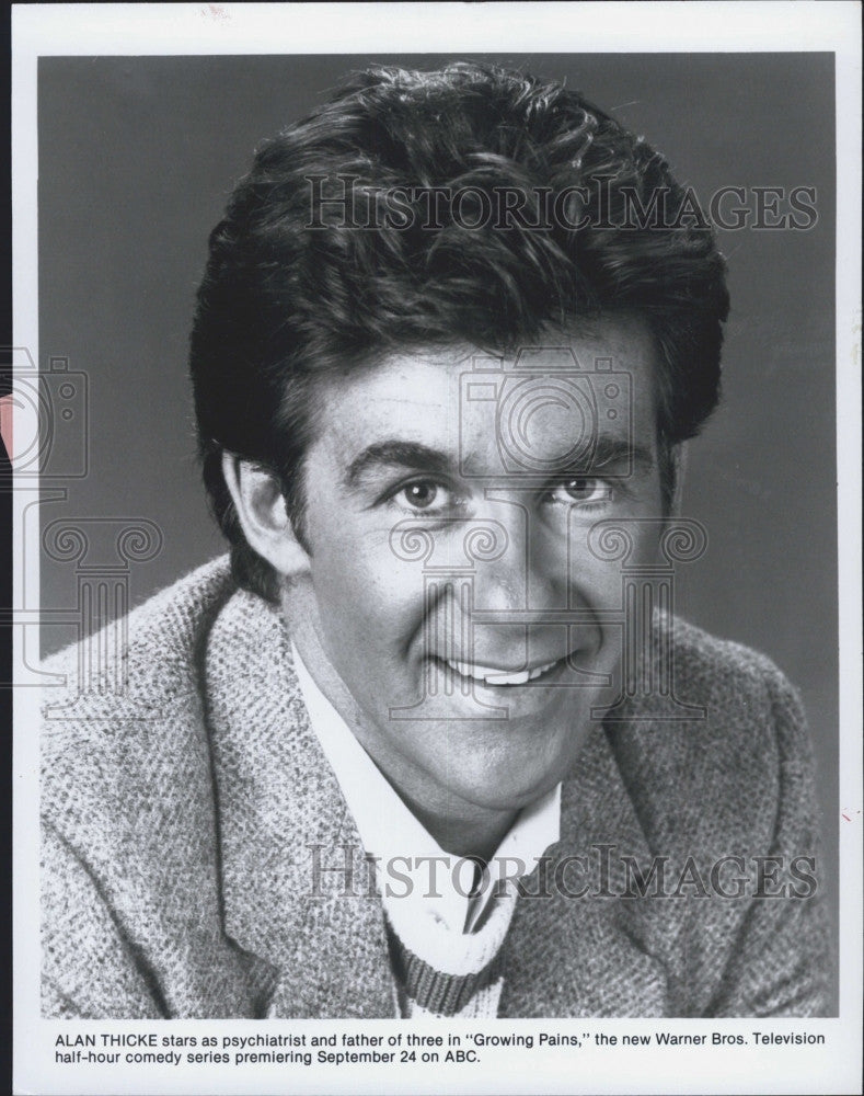 Press Photo Actor Alan Thicke &quot;Growing Pains&quot; - Historic Images