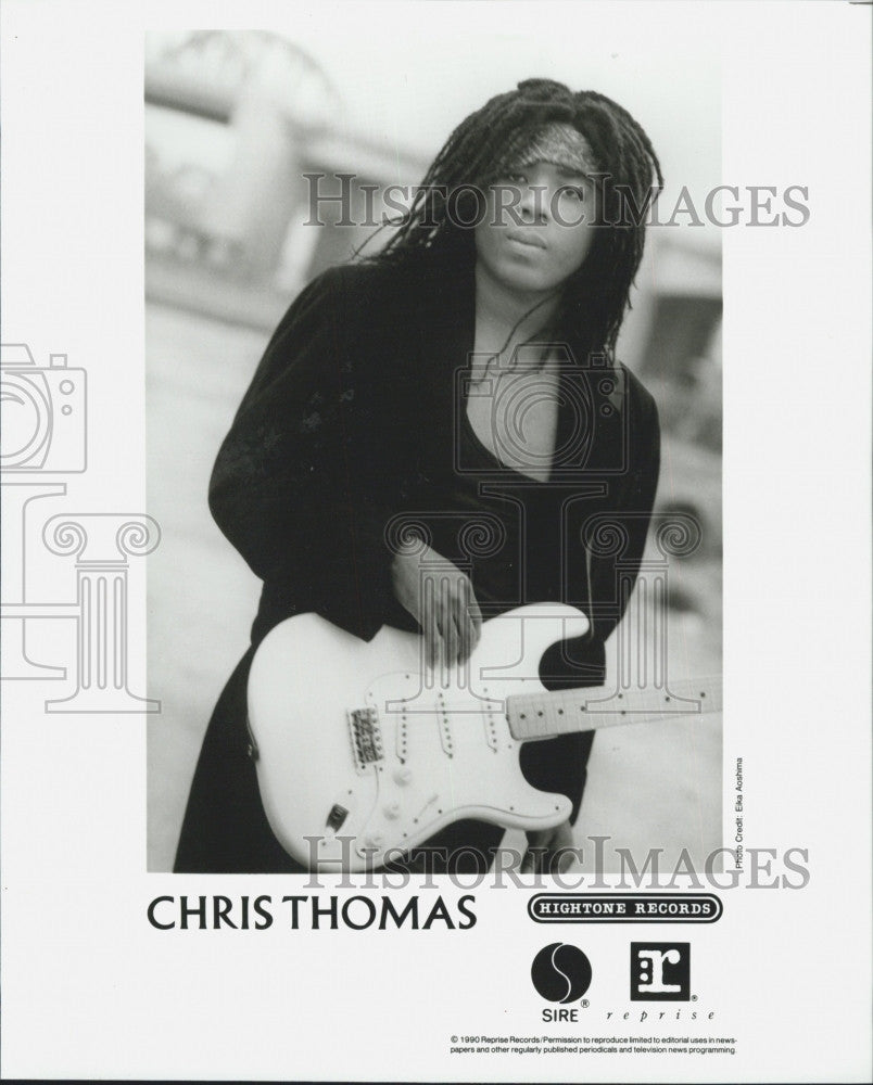 1990 Press Photo Chris Thomas American Blues Musician from New Orleans. - Historic Images