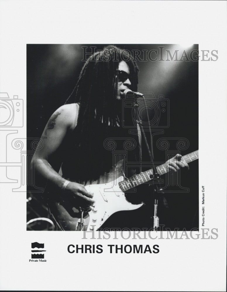 Press Photo Chris Thomas n American blues musician from New Orleans Louisiana. - Historic Images