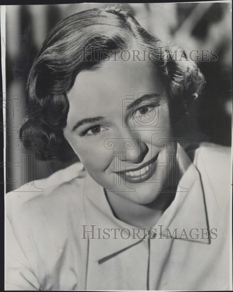 1963 Press Photo American Actress Phyllis Thaxter, film and stage actress. - Historic Images